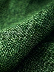 Close up view of a vibrant green fabric
