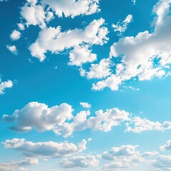 Clean Sky with Clouds Texture