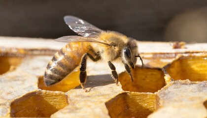 honey bees and honey hive