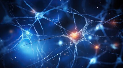 Artistic rendering of neurons in the brain.