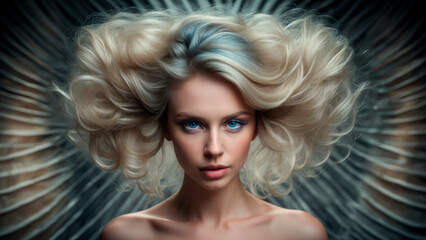 Close-up portrait of a beautiful woman