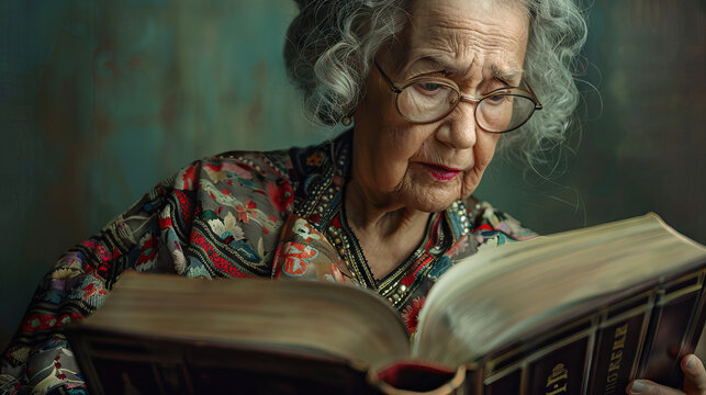 Luz Divina: Mujer Mexicana con la Biblia, Iluminando las Ense&ntilde;anzas de la Fe.