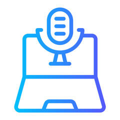 audio gradient icon