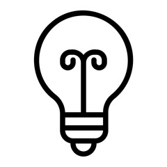 bulb line icon