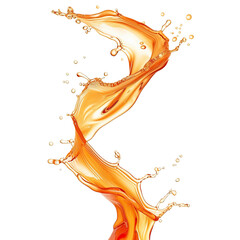 olive oil splash on a white background