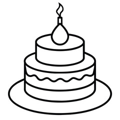 cake isolated on white