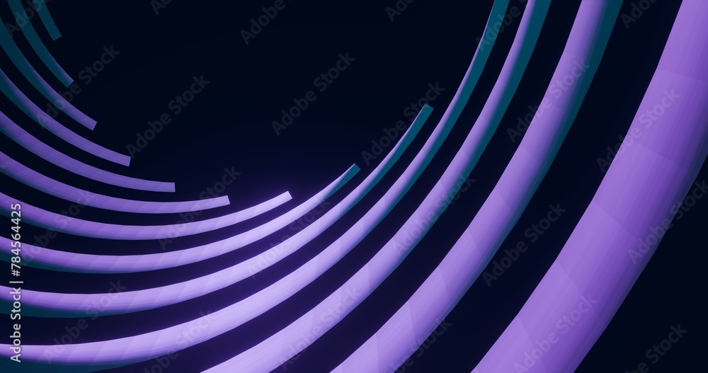 Aufkleber futuristic architecture rotating spiral structure 3d render