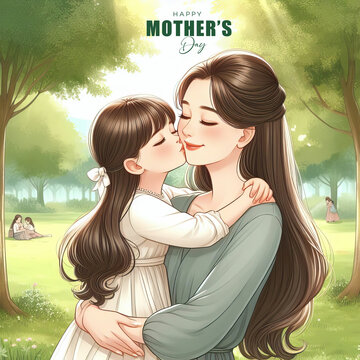Mother's Day, Post, Mother's Day Poster, Mom, Baby, Mother's Day Post. Happy Mother's Day, Flowers, Mother's Day Greeting card. March 8, Hearts, Women's Day, Poster. Vector. Mothers. Day. text. 
