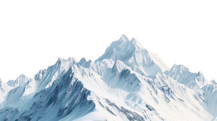 Fototapeta na wymiar Mount everest on white background