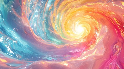 abstract colorful vortex background - obrazy, fototapety, plakaty