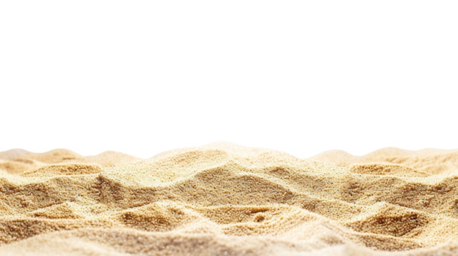 beach sand on a white background