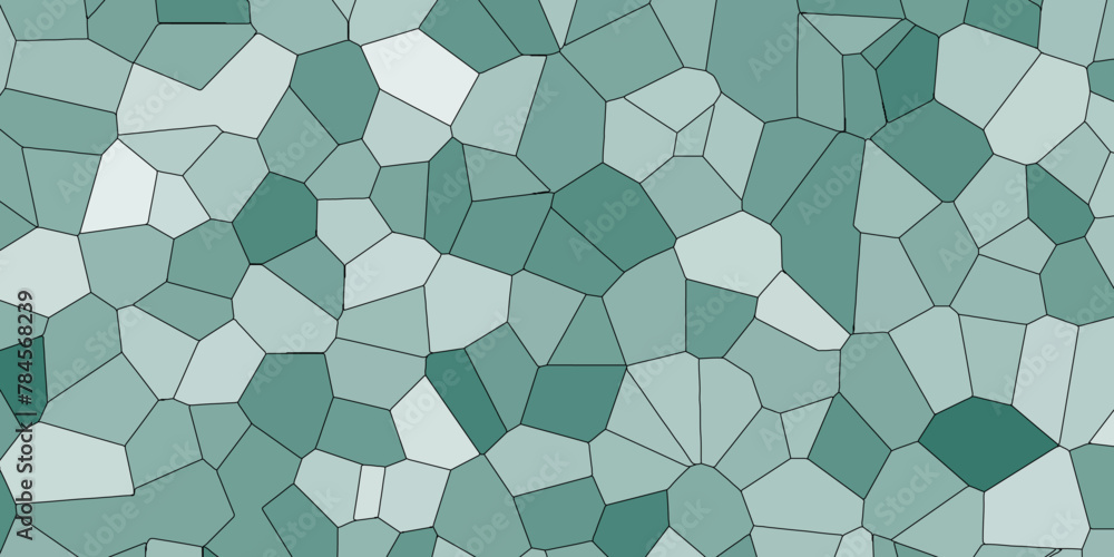 Poster multicolor broken stained glass background with white lines. aqua texture geometric modern creative 