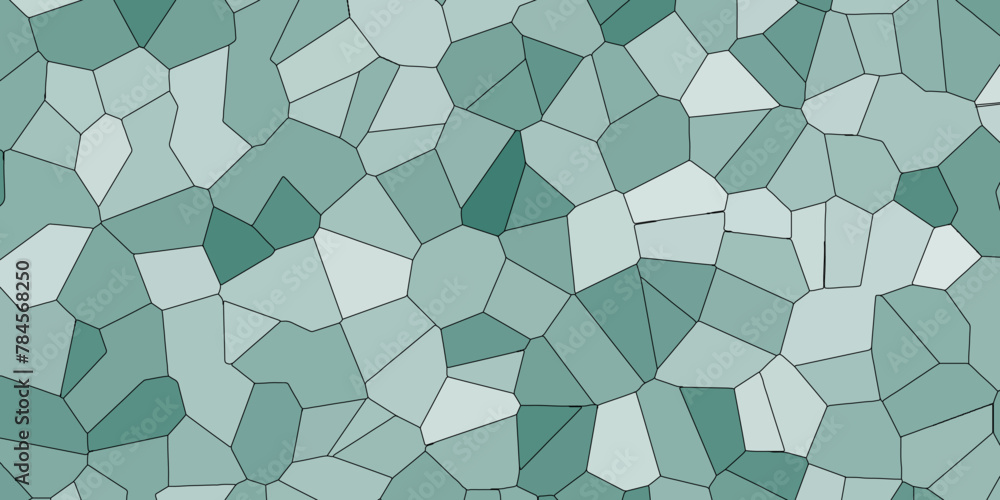 Poster multicolor broken stained glass background with white lines. aqua texture geometric modern creative 