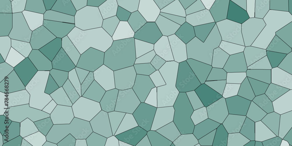 Aufkleber multicolor broken stained glass background with white lines. aqua texture geometric modern creative 