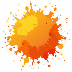 Orange color  Watercolor Splash-"Vibrant Orange Watercolor Splash Background"