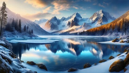 lake in the mountains