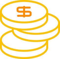 Stack of Dollar Coins