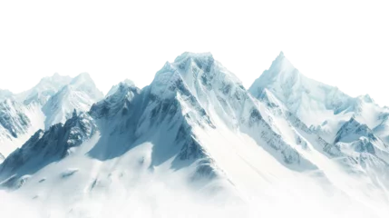 Crédence de cuisine en verre imprimé Everest Mount everest on white background