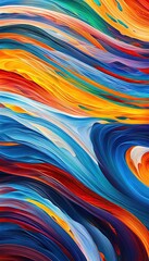 abstract colorful background with waves use for phone wallpaper