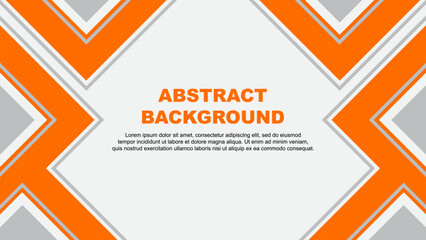 Abstract Background Design Template. Banner Wallpaper Vector Illustration. Orange Vector