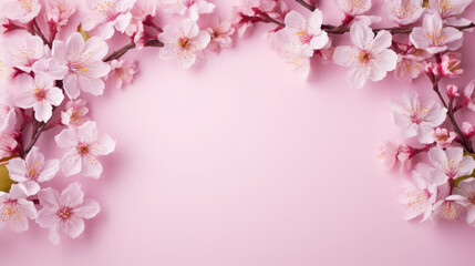 beautiful blossom flowers on background