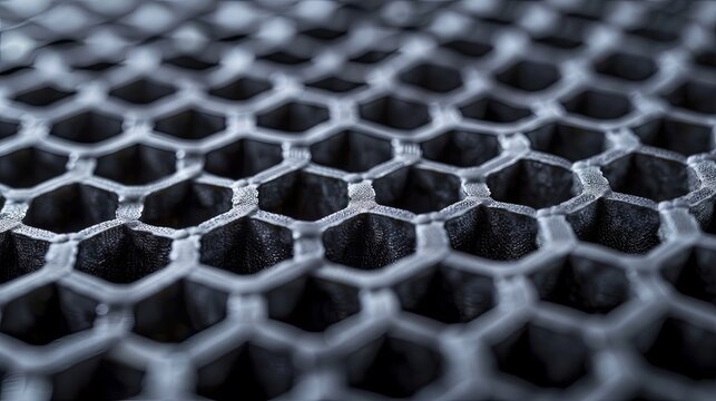 Abstract close-up of a carbon fiber texture pattern