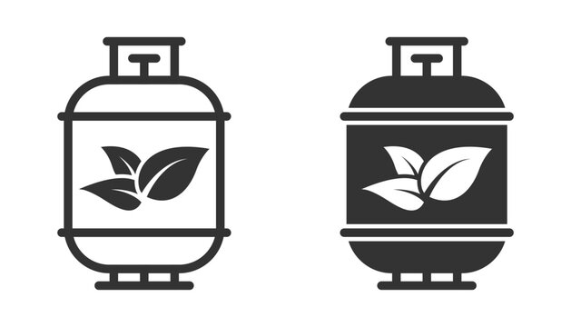 Biofuel tank icon. Vector illustration.