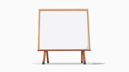 White board flat vector isolated on white background