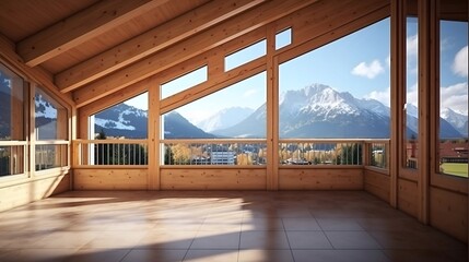 beautiful mountain views from inside the house