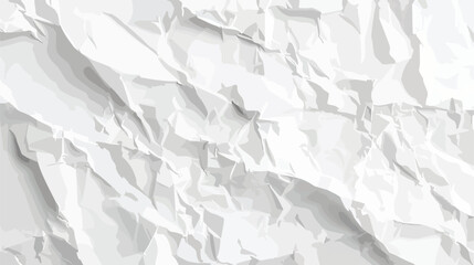 White lean crumpled paper background. Horizontal crum - obrazy, fototapety, plakaty