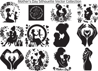 Mother’s Day Silhouette Vector