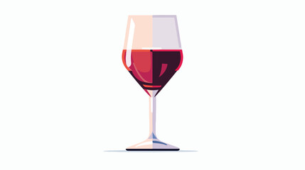 Wine glass icon. sign design flat vector isolated on