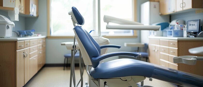 Creating a calming atmosphere in a dental office, serene, patient comfort