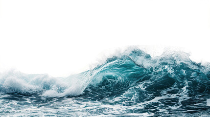 ocean wave on white background