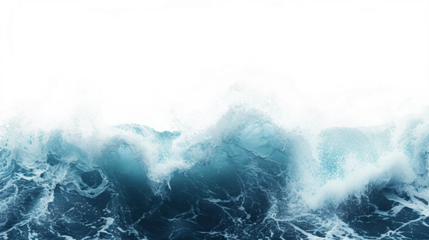ocean wave on white background