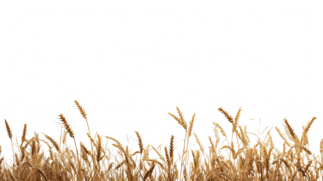 wheat as element in isolated white background
