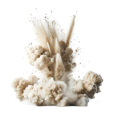 Explosives, transparent background, isolated image, generative AI