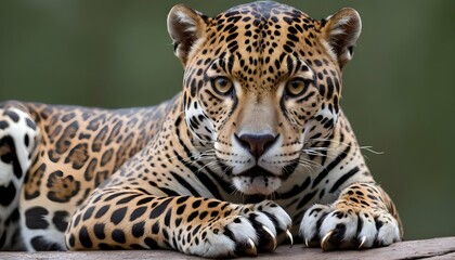 A Jaguar With Its Claws Retracted Appearing Calm2