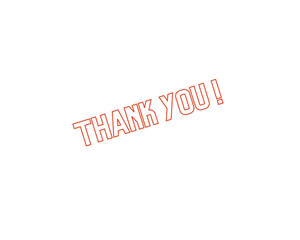 Thank you text vector icon. This is isolated in white background.