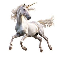 Unicorns element_hyperrealistic_hyper detailed_isolated on transparent background