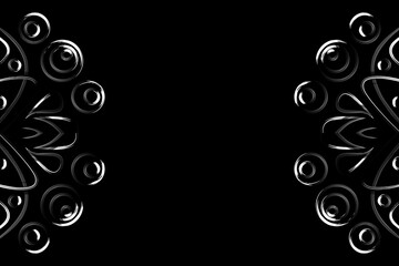 Simple colourful line art pattern of indonesian culture traditional tenun batik ethnic dayak ornament 