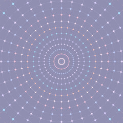 Abstract circle background. Colored concentric design. Vector illustration.