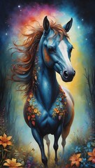 Obraz na płótnie Canvas Fantasy - Weißes Pferd