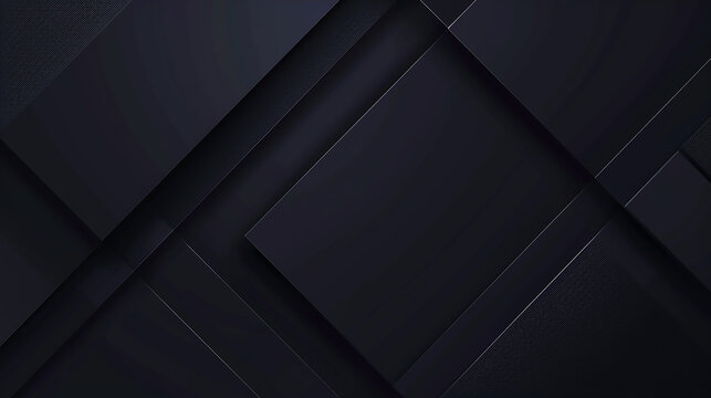 Modern black square tech corporate abstract technology background design banner pattern presentation background web template. material in white squares shapes in random geometric pattern.	
