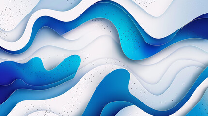 abstract wave papercut 3d digital background.