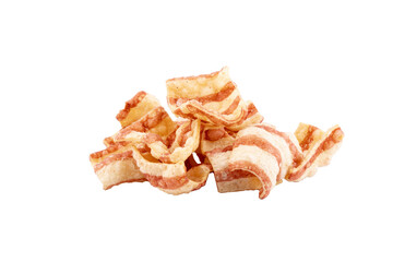 portion of bacon-flavored wheat snacks from the front