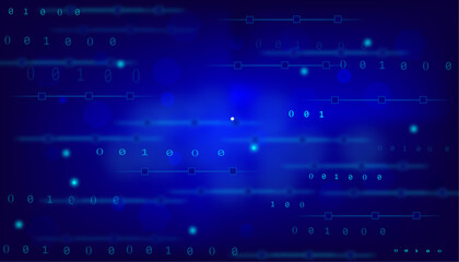 Vectors 2d illustration Abstract futuristic electronic circuit technology background.