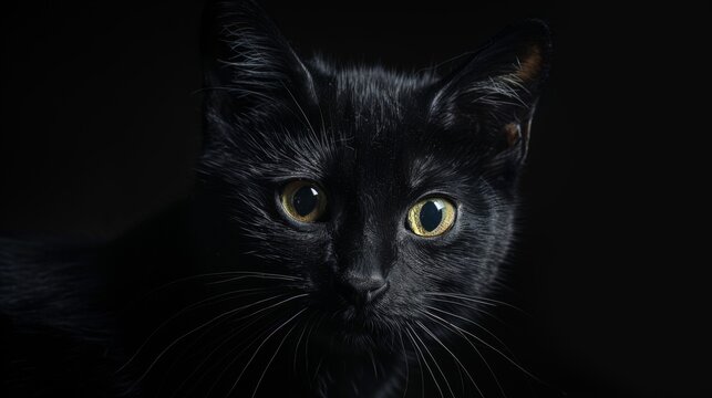 Black cat background