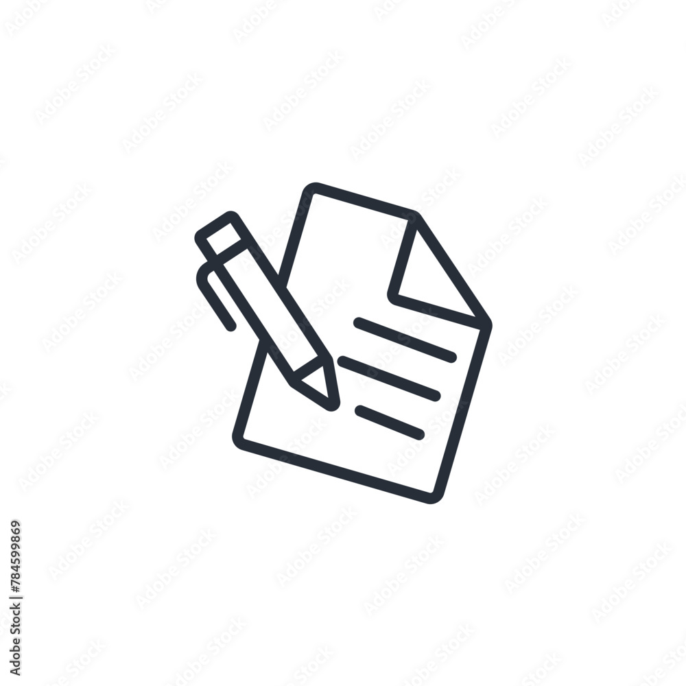Poster content icon. vector.editable stroke.linear style sign for use web design,logo.symbol illustration.