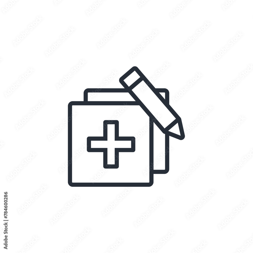 Poster create icon. vector.editable stroke.linear style sign for use web design,logo.symbol illustration.